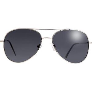 imageThe Fresh Classic Metal Frame Polarized Lens Aviator Sunglasses with Gift BoxAv103silverspring Hinges