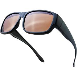 imageThe Fresh High Definition Polarized Wrap Around Shield Sunglasses for Glasses  Leather Eyeglasses CaseF403matte Black