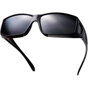 imageThe Fresh High Definition Polarized Wrap Around Shield Sunglasses for Glasses  Leather Eyeglasses CaseF701black