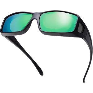 imageThe Fresh High Definition Polarized Wrap Around Shield Sunglasses for Glasses  Leather Eyeglasses CaseF707matte Black