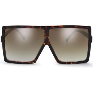 imageThe Fresh Large Oversized Fashion Square Flat Top Sunglasses  Exquisite Packaging3demi