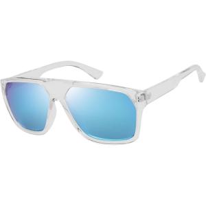 imageThe Fresh Large Oversized Fashion Square Flat Top Sunglasses  Exquisite Packaging6260jr01 Clear