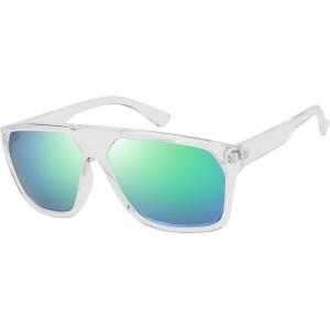 imageThe Fresh Large Oversized Fashion Square Flat Top Sunglasses  Exquisite Packaging6260jr02 Clear
