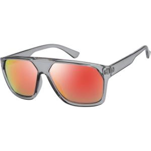 imageThe Fresh Large Oversized Fashion Square Flat Top Sunglasses  Exquisite Packaging6260jr03 Crystal Grey