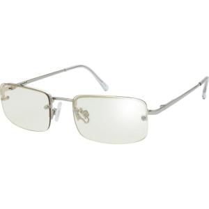 imageThe Fresh Minimalist Small Rectangular Sunglasses Clear Eyewear  Exquisite PackagingSilver  Clear