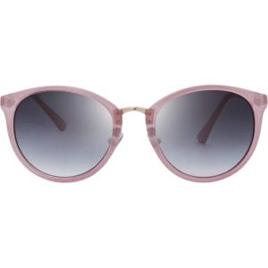 imageThe Fresh Polarized Classic Round Style Tip Pointed Sunglasses Vintage Trendy FR16124PShiny Crystal Pink  Grey Gradient