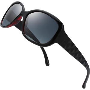 imageThe Fresh Polarized Vintage Classic Square Trendy Sunglasses  Exquisite PackagingBlackRed  Grey Gradient