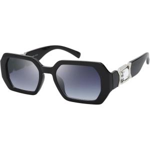 imageThe Fresh Trendy Women Hot Fashion Rhinestones Sunnies Sunglasses  Exquisite Packaging  FR17406R01black  Grey Gradient