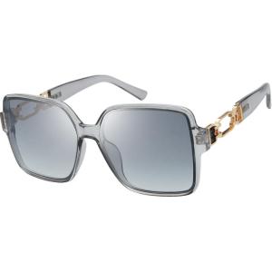 imageThe Fresh Womens Oversized Square Hybrid Butterfly Fashion Sunglasses  Exquisite Packaging738905crystal Grey  Gradient Grey
