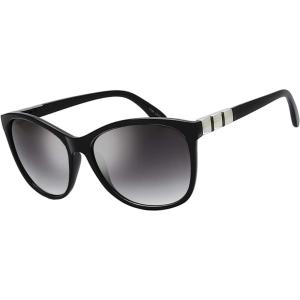 imageThe Fresh Womens Oversized Square Jackie O Cat Eye Hybrid Butterfly Fashion Sunglasses  Exquisite Packaging718802blackSilver