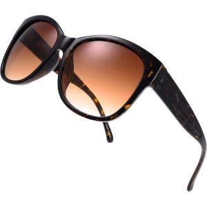 imageThe Fresh Womens Oversized Square Jackie O Cat Eye Hybrid Butterfly Fashion Sunglasses  Exquisite Packaging7192leopard Print