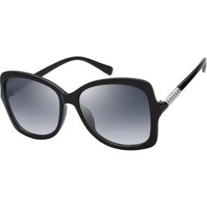 imageThe Fresh Womens Oversized Square Jackie O Cat Eye Hybrid Butterfly Fashion Sunglasses  Exquisite Packaging731601 Crystal Black