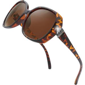 imageThe Fresh Womens Oversized Square Jackie O Cat Eye Hybrid Butterfly Fashion Sunglasses  Exquisite Packaging7327pol02 Leopard Print