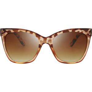 imageThe Fresh Womens Polarized Fashion Tip Pointed Cateye Sunglasses  Gift Box Package7414p02demoBrown
