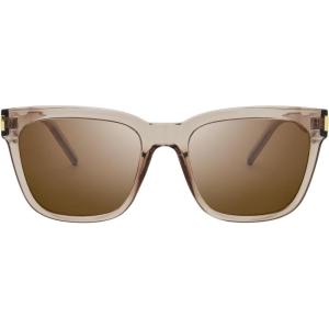 imageThe Fresh Womens Polarized Fashion Tip Pointed Cateye Sunglasses  Gift Box Package7416p03crystal Brown