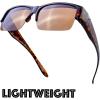 imageThe Fresh High definition Polarized Wrap Around Semirimless Sunglasses for Prescription Glasses  Gift Box Package