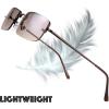 imageThe Fresh Minimalist Small Rectangular Sunglasses Clear Eyewear Spring Hinge  Gift Box Package 202Copper Gradient Brown 51