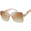 imageThe Fresh Womens Oversized Square Hybrid Butterfly Fashion Sunglasses  Exquisite Packaging738904champagne  Gradient Brown