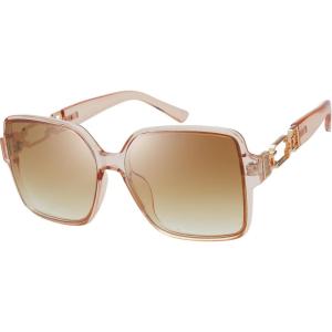 imageThe Fresh Womens Oversized Square Hybrid Butterfly Fashion Sunglasses  Exquisite Packaging738904champagne  Gradient Brown
