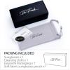 imageThe Fresh Minimalist Small Rectangular Sunglasses Clear Eyewear Spring Hinge  Gift Box Package 205Gun grey Gradient Grey 51