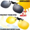 imageThe Fresh Clipon Polarized Brown ampamp Night Driving Glasses on Prescription Sunglasses Eyeglass 2PiecePolarized Brown ampamp Night Driving Glasses2piecepolarized Grey  Night Driving Glasses
