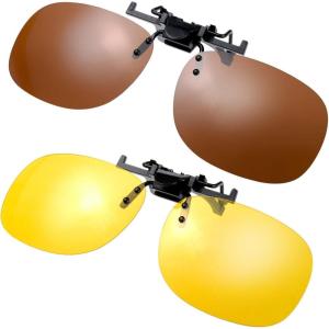 imageThe Fresh Clipon Polarized Brown ampamp Night Driving Glasses on Prescription Sunglasses Eyeglass 2PiecePolarized Brown ampamp Night Driving Glasses2piecepolarized Brown  Night Driving Glasses