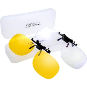 imageThe Fresh Clipon Polarized Brown ampamp Night Driving Glasses on Prescription Sunglasses Eyeglass 2PiecePolarized Brown ampamp Night Driving Glasses2pieceblue Light Blocking  Polarized Night Driving Glasses