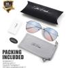 image:imageThe Fresh Classic Metal Frame Oceanic Color Lens Aviator Sunglasses Gift Box1silver