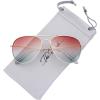 image:imageThe Fresh Classic Metal Frame Oceanic Color Lens Aviator Sunglasses Gift Box2gold