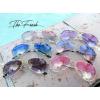 image:imageThe Fresh Classic Metal Frame Oceanic Color Lens Aviator Sunglasses Gift Box2gold