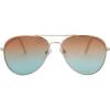 image:imageThe Fresh Classic Metal Frame Oceanic Color Lens Aviator Sunglasses Gift Box2gold