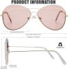 image:imageThe Fresh Metal Crossbar Fashion Color Tinted Flat Lens Stylish Sunglasses with Gift Box