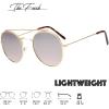 image:imageThe Fresh Small Lightweight Round Flat Lens Sunglasses for Men Women Vintage DoubleSingle Bridge Frame
