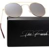 image:imageThe Fresh Small Lightweight Round Flat Lens Sunglasses for Men Women Vintage DoubleSingle Bridge Frame