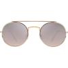image:imageThe Fresh Small Lightweight Round Flat Lens Sunglasses for Men Women Vintage DoubleSingle Bridge Frame