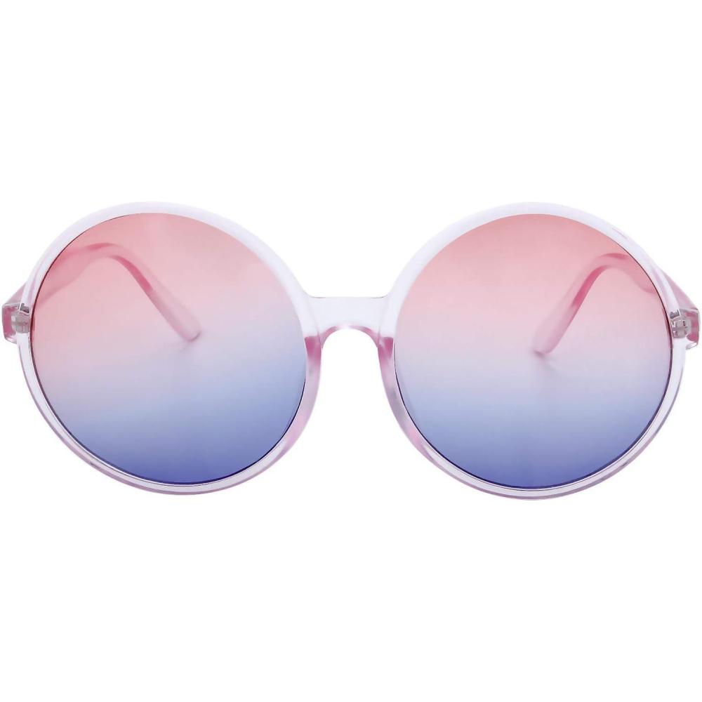image:imageThe Fresh Retro Chunky Frame Ocean Colored Lens Oversized Round Sunglasses Gift Box