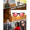 image:imageThe Fresh Classic Shaped Horn Rimmed Sunglasses Spring Temple for Men Women