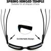 image:imageThe Fresh Classic Shaped Horn Rimmed Sunglasses Spring Temple for Men Women