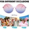 image:imageThe Fresh Retro Chunky Frame Ocean Colored Lens Oversized Round Sunglasses Gift Box