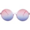 image:imageThe Fresh Retro Chunky Frame Ocean Colored Lens Oversized Round Sunglasses Gift Box