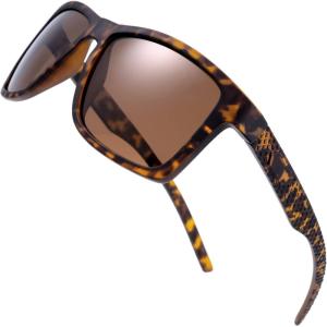 image:imagePolarized Rectangular Rubber Sunglasses for Driving Fishing Vintage Sun Glasses For Men Women  Exquisite Packaging