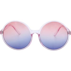image:imageThe Fresh Retro Chunky Frame Ocean Colored Lens Oversized Round Sunglasses Gift Box
