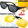 image:imageThe Fresh HD Polarized Wrap Around Shield Sunglasses for Prescription Glasses Gift Box 3CMatte BlackGrey  Polarized Night Driving Glasses 2 Pack