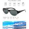 image:imageThe Fresh High Definition Polarized Wrap Around Sunglasses for Prescription Glasses 64mm Gift Box 7Shiny BlackCrystal Grey