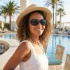 image:imageThe Fresh Polarized Vintage Classic Square Trendy Sunglasses  Exquisite PackagingShiny Black  Grey Gradient