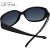 image:imageThe Fresh Polarized Vintage Classic Square Trendy Sunglasses  Exquisite PackagingShiny Black  Grey Gradient