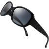 image:imageThe Fresh Polarized Vintage Classic Square Trendy Sunglasses  Exquisite PackagingShiny Black  Grey Gradient