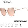 image:imageOversized Sunglasses for Women Colorful Cat Eye Sunglasses with Rimless Design  Gift Box Packaged