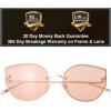 image:imageOversized Sunglasses for Women Colorful Cat Eye Sunglasses with Rimless Design  Gift Box Packaged