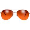 image:imageThe Fresh HD High Definition Vision Driving Golf Classic Large Metal Frame Blue Blocker Lens Aviator Sunglasses with Gift Box